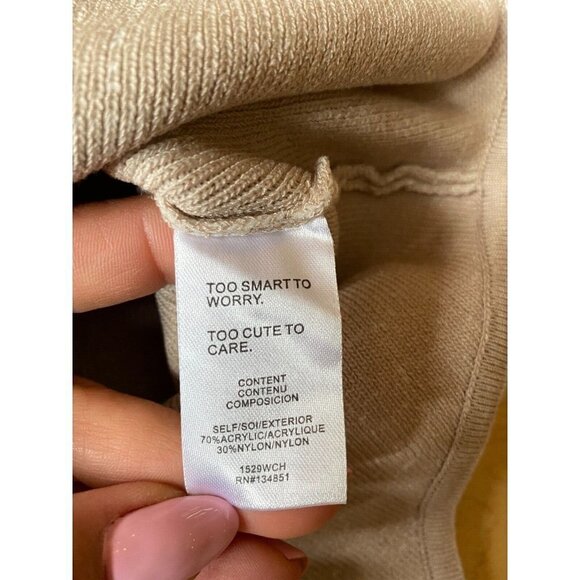 WAYF BNWT Womens "Alicia" T-Back Knit Beige Bodysuit Sz Xsmall - Picture 5 of 6